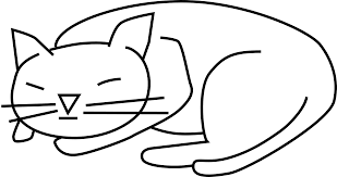 5 out of 5 stars. Black And White Sleeping Cat Drawing Clipart Free Image Download