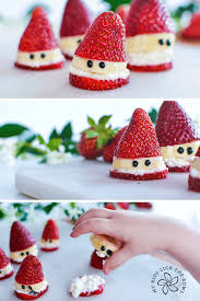 This link is to an external site that may or may not meet accessibility guidelines. Strawberry Santas Recipe Healthy Christmas Treats Christmas Party Food Halloween Food For Party