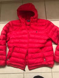 Black And Red Polo Jacket Mens Polo Ralph Lauren Down Filled Puffer Jacket Packable Lightweight Coat Xl Fashion Clothing Shoes Accessories M Lightweight Coats Jackets Coats Jackets