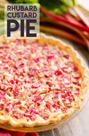 Rhubarb Custard Pie Is A Decadent Dessert Recipe Perfect For A Sweet Summer Treat A Flaky Pie Cru Rhubarb And Custard Rhubarb Custard Pies Rhubarb Recipes Pie