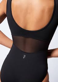 Body nero a canottiera Abby Bloch