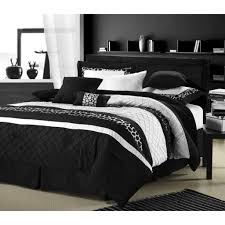 Black And Grey Bed Sets Luxury Home Cheetah 8 Piece Oversized And Overfilled Comforter Set Black Queen Comforter Sets Black Bedspread Black Comforter