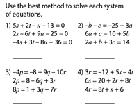 Worksheets are systems of equations elimination, system s of equations elimination. Solving Systems Of Equations Worksheets With Three Variables