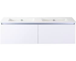 Welches ziel verfolgen sie nach dem kauf mit seiner waschtisch mit unterschrank ohne hahnloch? Badmobel Set Frozen 140 Cm Mit Doppelwaschtisch Keramik Ohne Hahnloch Weiss Hochglanz Bei Hornbach Kaufen