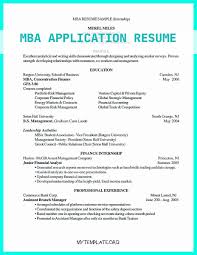 Copy this experienced investment banker resume template to break in as an associate. 9 Mba Application Resume Free Templates