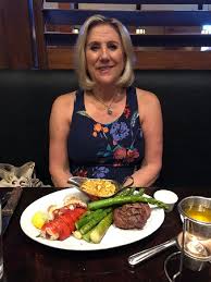 You would think during these times the salad would automatically accompany a meal! 16th Anniversary Bride With Steak And Lobster Meal Picture Of Carvers Steaks And Seafood Sandy Tripadvisor
