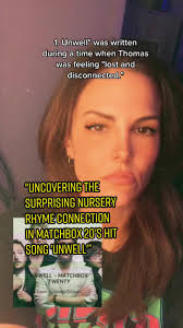 Matchbox 20 “Unwell” trivia #MatchboxTwenty #Unwell #RobThomas  #MentalHealthAwareness #AnxietyStruggles #MusicVideoPower #BillboardHot100  #AcousticMelodies #NurseryRhymeInspiration #mentalhealthanthem ...