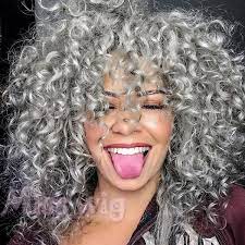 99 ($11.99/count) get it as soon as fri, jun 4. Grey White Curly Wigs Afro Curly Hair Wigs For Fashion Women Wish