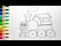 Gambar kereta thomas untuk mewarnai. Belajar Menggambar Kereta Api Thomas Dengan Spidol Youtube