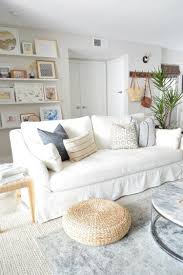 How To Style Throw Pillows 3 Designer Styling Tips A Blissful Nest Living Room White White Couch Living Room White Sofa Pillows