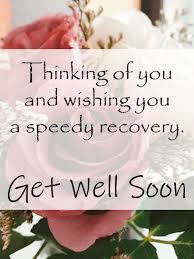 Speedy recovery get well soon flowers for her. Rose Thoughts Get Well Card Birthday Greeting Cards By Davia