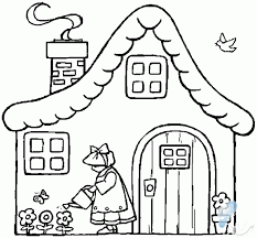 صوره منزل للتلوين صور جديدة Coloring Pages Coloring Pages For Kids House Colouring Pages