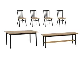 Country oak 340cm large oak extending dining table. Monza Medium Extending Dining Table 4 Dining Chairs And Dining Bench Ercol Furniture Village