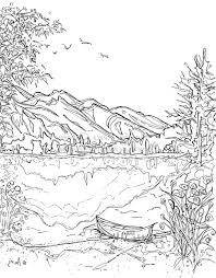 Landscape art is the depiction in art of landscapes, natural scenery such as mountains, valleys, trees, rivers, and forests, and especially art where the main subject is a wide view, with its elements arranged into a coherent composition. Realistic Coloring Page Landscape Novocom Top