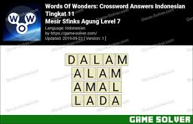 Kunci jawaban game wow jelajah mesir ! Words Of Wonders Mesir Sfinks Agung Level 7 Answers Game Solver