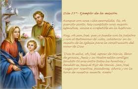 Haz Oh San Jose Que Yo Pueda Con La Palabra Y Con El Testimonio De Vida Colaborar En La Mision De La Iglesia Para La Construcci Prayers Baseball Cards Cards