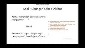 Teks tersebut termasuk pola pengembangan teks eksposisi…. Contoh Soal Cause Effect