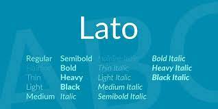 Later in 2015, its latest version was released. Laden Sie Lato Family Font Otf Ttf