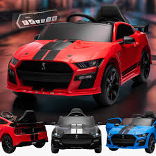12V Ford Mustang GT500 Shelby Cobra Kids Battery Electric Ride On Car –  RiiRoo