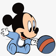 Baby Mickey And Ball Clipart Png Cute Baby Mickey Mouse Free Transparent Png Download Pngkey