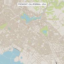 Fremont has a growing population of around. Fremont California Us City Street Map Digital Art By Frank Ramspott