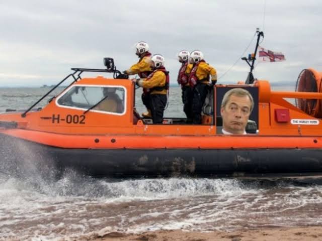 RNLI fundraiser for 'Flying Farage' hovercraft jumps £5,000 after far-right  thugs attack hero volunteers - The Mirror