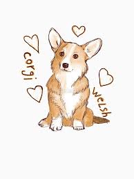 Black And White Cardigan Welsh Corgi Puppy Lovely Cardigan Welsh Corgi T Shirt By Stalafit In 2020 Corgi Drawing Corgi Art Puppy Drawing