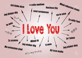I Love You Concept Chart With Text In Different Languages Communication