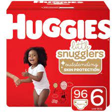 Your baby will go through thousands of diapers before potty training, so you want to the brand also recently launched a premium diaper called special delivery, though we most diapers are available in sizes newborn through 6, but swaddlers are available in extended sizes from 0 (for. Huggies Little Snugglers Baby Diapers Size 6 96 Ct Economy Plus Pack Walmart Com Walmart Com