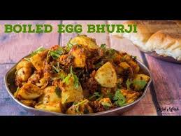 Boiled Egg Bhaji Is An Interesting Variation To Conventional Anda Bhurji Which Is An Indian Spiced Version Of Scramb Egg Bhurji Boiled Eggs Indian Food Recipes
