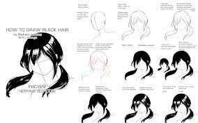 What Your Fav Hair Color Today Here S Step By Step Lesson How To Draw A Brunette Follow Us Drawing Black Hair Manga Artist Digital Painting Tutorials
