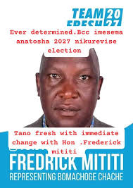 BOMACHOGE CHACHE POLITICAL AND DEVELOPMENT UPDATES