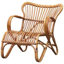 Low Midcentury Bamboo Rattan Lounge Chair Bamboo Chair Rattan Lounge Chair Chair