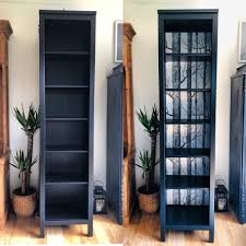 Ikea Hemnes Bookcase With Birch Forest Wallpaper Hemnes Bookcase Ikea Hemnes Bookcase Ikea Hemnes