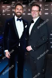 Daniel Funke Mit Partner Jens Spahn Editorial Stock Photo