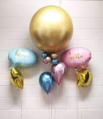 Ca$ 25.21 original price ca$25.21 (10% off) favourite add to. Gold Gender Reveal Chrome Balloon Bouquet Set Balloons Vancouver Jc Balloon Studio