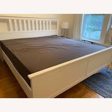 Feeling your best when you wake up starts with the right bed. Ikea Hemnes White King Bed Frame Aptdeco