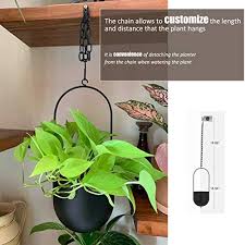 Large tall black flared milano planter plastic patio plant pot indoor outdoor. Black Metal Plant Hanger Metal Wall And Ceiling Hanging Planter Modern Planter Mid Century Flower Pot Plant Holder D 6 29 Pricepulse