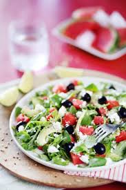 Salade Fraiche A La Pasteque Et A La Feta Chefnini Recette Recette Salade Ete Salade Fraiche Salade