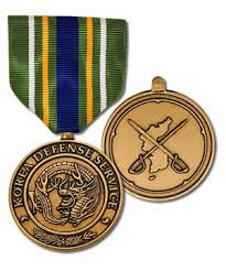 The korea defense service medal was created in 2002 by president george w. Us Ribbon Chart