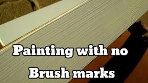 Best way to paint cabinets without brush strokes. How To Paint Without Brush Marks Smooth Finish Youtube
