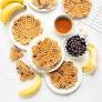 healthy waffles from mykidslickthebowl.com