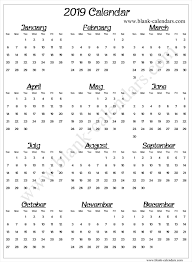 Calendar 2019 A4 Calendar 2019 Template 2019 Calendar Calendar