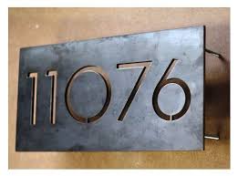Peppermags Metal House Numbers Modern House Number House Numbers