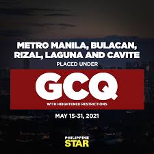 Interzonal travel from ncr plus areas, except those conducted by authorized persons outside residence (apors), shall remain prohibited in gcq areas with heightened restrictions; Philippine Star Just In President Duterte Has Placed Ncr Plus Areas Metro Manila Bulacan Rizal Laguna And Cavite Under General Community Quarantine With Heightened Restrictions From May 15 To 31 2021