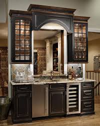 Wet Bar Area Painted Black With Heavy Distressing Home Bar Designs Bars For Home Wet Bar