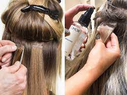 The biggest problem with tapeextensions has been the. How To Remove Tape In Hair Extensions At Home By Ca Giang Medium