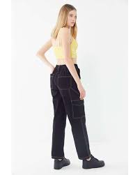 Bdg Denim High Rise Contrast Stitch Skate Jean In Black Lyst