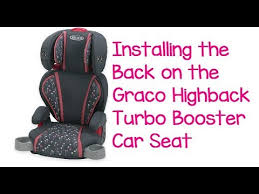 Assembling The Graco Highback Turbo Booster Seat Youtube