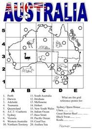 Australia Grid References Grid Map Skills Math Stations